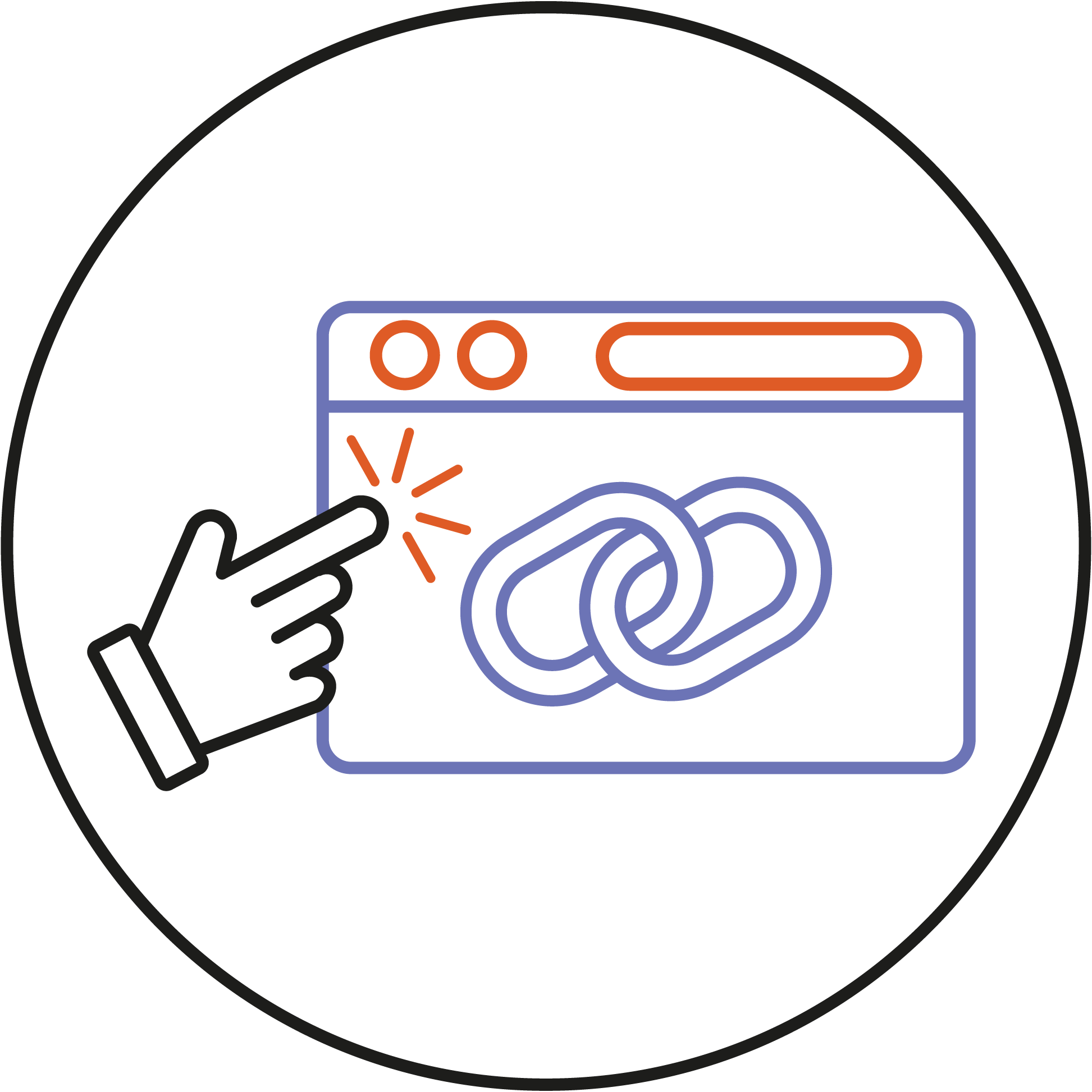 hyperlink accessibility icon